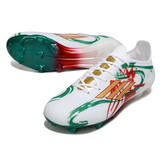 Adidas F50 Elite Fg White, Red and Green Field Boot
